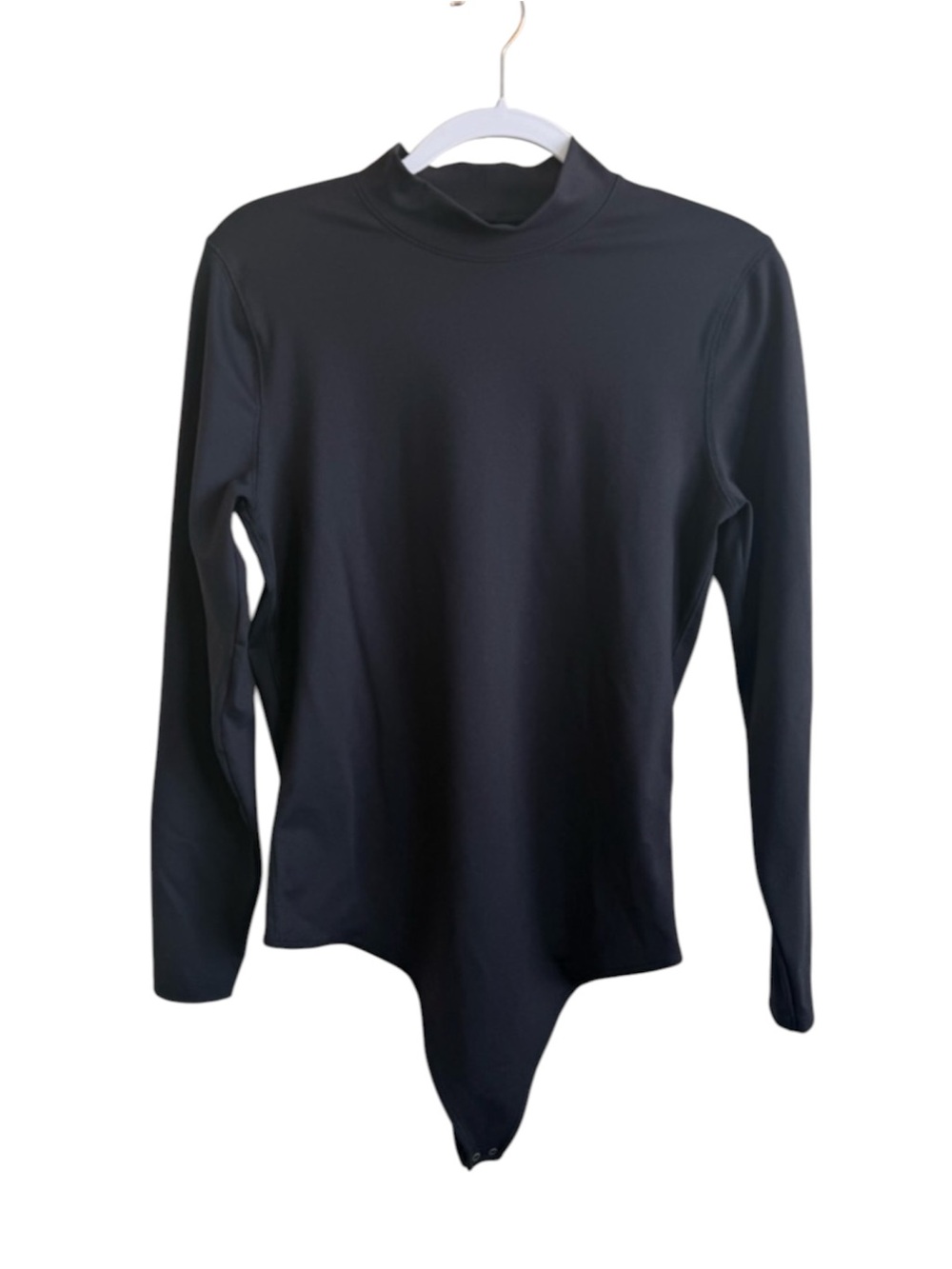 🖤Abercrombie & Fitch Black Mock Neck Long Sleeve Bodysuit Size XL🖤